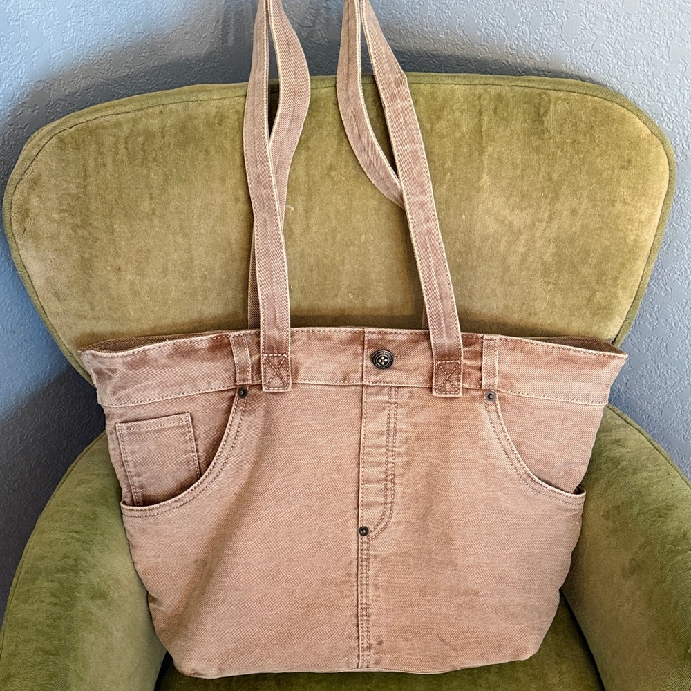 Patricia Nash Brown Canvas Tote